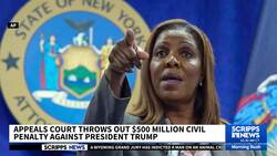 Appeals court throws out $500M civil fraud penalty against President Donald Trump News Clip
