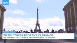 Eiffel Tower Reopens As France Plans To Screen 1.3M For COVID-19 News Clip