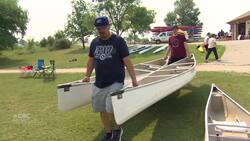 Evacuee games underway in Winnipeg for people forced from homes by wildfires News Clip