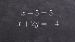 Graphing a system of linear equations with one solution Instructional Video