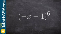 Binomial expansion with negative numbers Instructional Video
