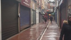 Closed shops in Reading during coronavirus lockdown News Clip