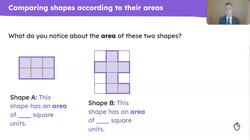 Explain how to compare the area of different shapes Instructional Video