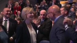 Liz Truss takes seat at Party conference News Clip