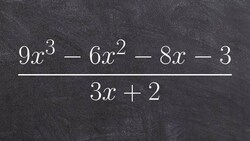 Using long division between two polynomials Instructional Video