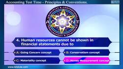 Quiz Session - Accounting Principle & Conventions - Part 1 Instructional Video