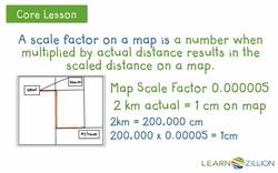 Calculating Actual Distance on a Map Using a Scale Instructional Video