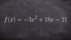 Completing the square to convert between quadratic and vertex form Instructional Video