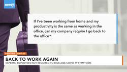 Back To Work: Do I Need To Disclose COVID-19 Symptoms? News Clip