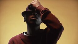 Stylish Man Dancing and Rapping before Camera Stock Footage