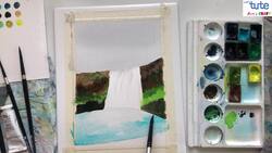 Learn How to Paint a Waterfall with Watercolors Instructional Video