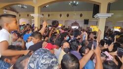 CLEAN : Nicaraguan Catholics take saint festivities indoors amid police surveillance News Clip