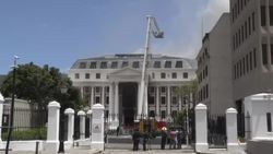 CLEAN : "No injuries" in South African Parliament fire News Clip