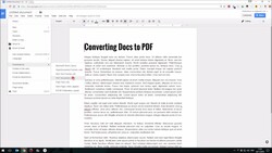 Converting Google Docs to PDF Instructional Video