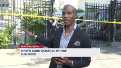 8 NYPD vehicles damaged in overnight fire in Bushwick lot News Clip