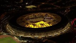 London Stadium purple for Holocaust Memorial Day News Clip