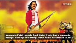 Ameesha Patel says Rani Mukerji was not the heroine of 'Mangal Pandey: The Rising': 'Halfway through the film Aamir Khan News Clip