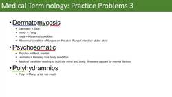 Medical Terminology | The Basics and Anatomy | Practice Problems Set 3 Instructional Video