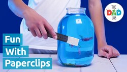 DIY Magnetic Fishing Game for Kids using Paper Clips Instructional Video