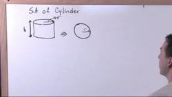 Cylinders, Cones and Spheres: Learn about surface area of a cylinder Instructional Video