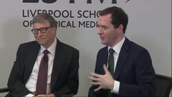George Osborne & Bill Gates Malaria funding event News Clip