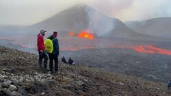 CLEAN : Iceland volcano continues eruption near capital News Clip