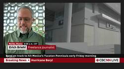 Hurricane Beryl on track to hit Yucatan early Friday morning News Clip