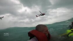 Man and dog rescued from sailboat as hurricane hits coast Instructional Video