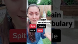 British Rain Vocabulary #shorts Instructional Video