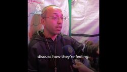 Teacher sets up Gaza tent school to keep Palestinian children learning News Clip