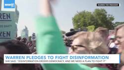 Elizabeth Warren Unveils Plan To Fight Election Disinformation News Clip