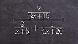 Learn the easy way to simplify a complex fraction by multiplying by the LCD Instructional Video