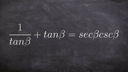 Learn how to verify a trigonometric identity Instructional Video