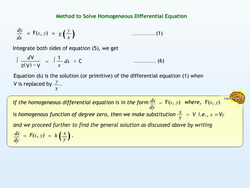 Solving Homogeneous Differential Equations Instructional Video