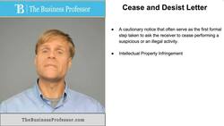 Cease and Desist Letter Instructional Video