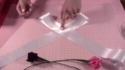 How to Make a Bow Using Double Face Wired Ribbon Instructional Video