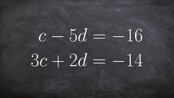 Applying Elimination to Solve a System of Equations with One Solution Instructional Video