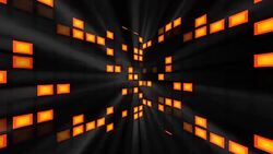 Abstraction with bright modern disco room Stock Footage
