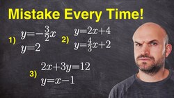 Mistakes Students Make Solving a system of equations by graphing Instructional Video