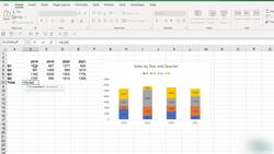 Microsoft Excel 2021365 - Beginner to Advanced - Adding Totals to a Stacked Column Chart Instructional Video
