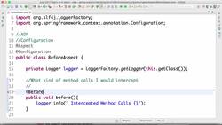 Spring Framework Master Class - Java Spring the Modern Way - Step 03 - Defining an @Before Advice Instructional Video