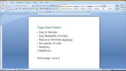 Creating Page Object Constructor in Classes Instructional Video