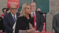 USA: Pam Bondi giving a press conference accusing the Democrats of voter fraud. News Clip
