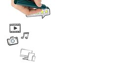 content is king internet and social media concept Stock Footage