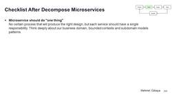 Design Microservices Architecture with Patterns and Principles - Using Domain Analysis to Model Microservices and Checklist after Decomposition Instructional Video