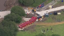 Whaley Bridge dam water level drops News Clip