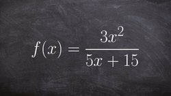 How to find the domain of a rational equation Instructional Video