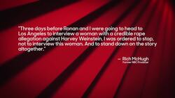 Ronan Farrow's Weinstein Investigation Stymied By NBC, Ex-Producer Says | THR News News Clip