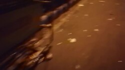 CLEAN : Police hit and detain people during Friday night clashes in Delhi News Clip