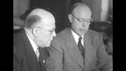 US Senator Styles Bridges elected Senate Minority Leader by Republican Caucus in Washington, DC News Clip